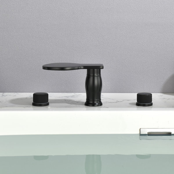 SHAMANDA Roman Bathtub Faucet Deck Mount Waterfall Tub Filler Faucet